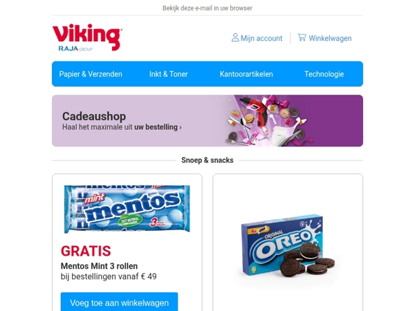 🎁 Gratis cadeau bij iedere bestelling