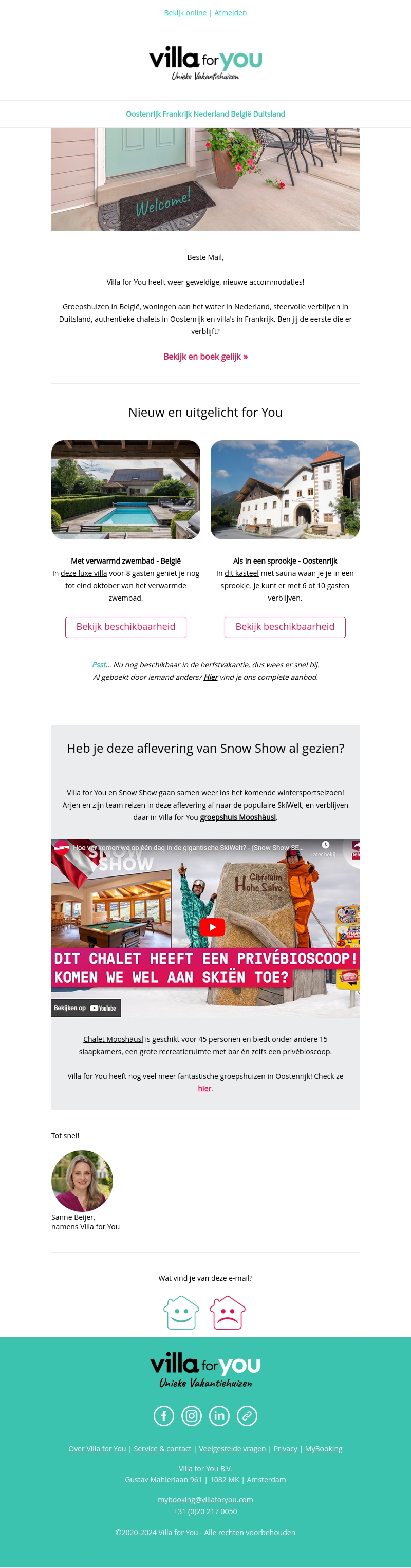 🆕 Ontdek onze nieuwste vakantiehuizen! 🆕 Ontdek onze nieuwste vakantiehuizen!