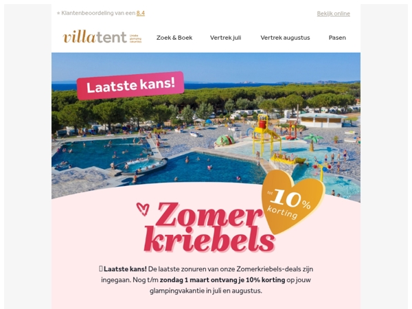 ⏳ Laatste kans! Voel jij die zomerkriebels al?