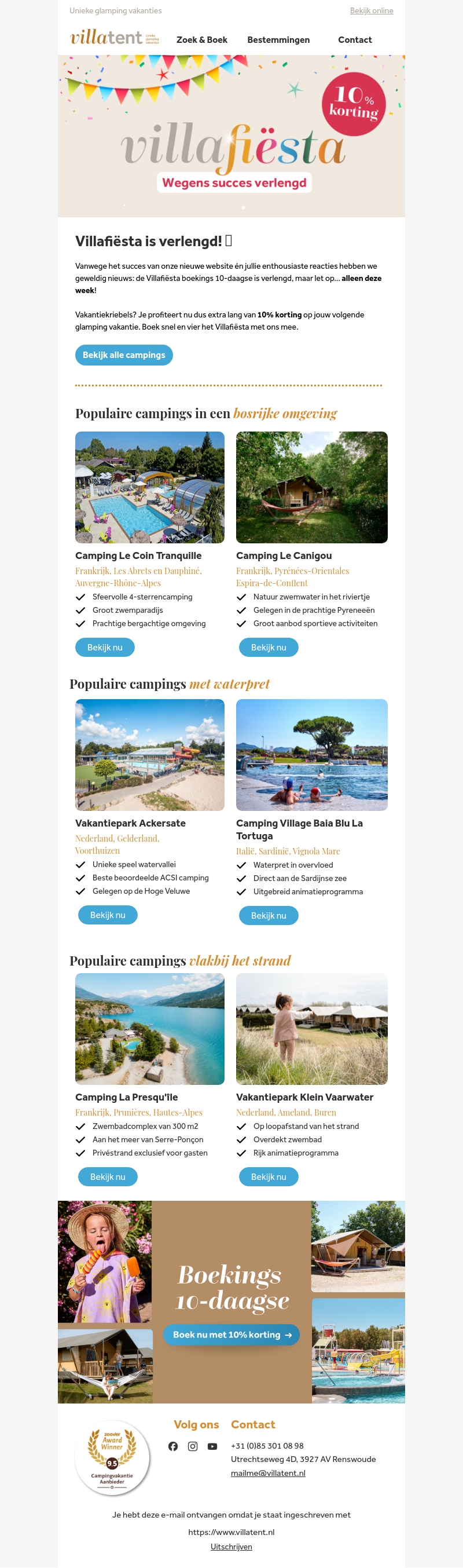 Villafiësta nog 1 week verlengd! 🎉 Villafiësta nog 1 week verlengd! 🎉