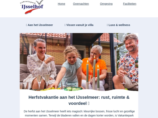 🍂 Herfstaanbieding: 20% korting op jouw verblijf aan het IJsselmeer.