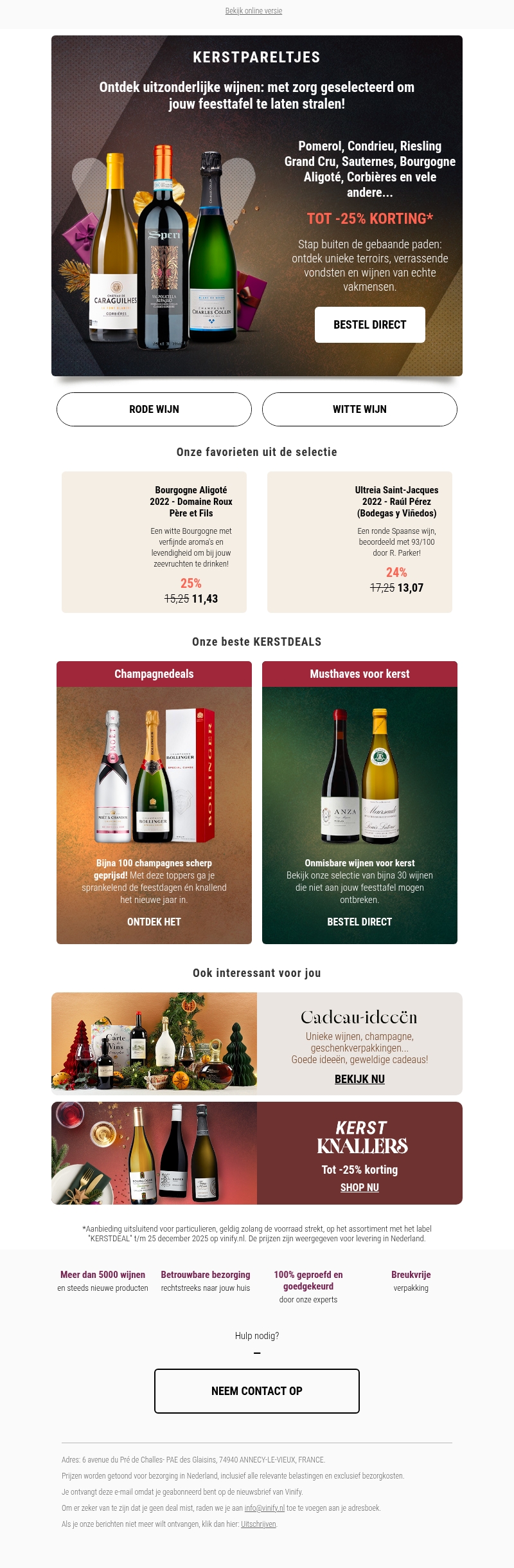 Kerstparels voor je feesttafel – tot 25% korting Kerstparels voor je feesttafel – tot 25% korting
