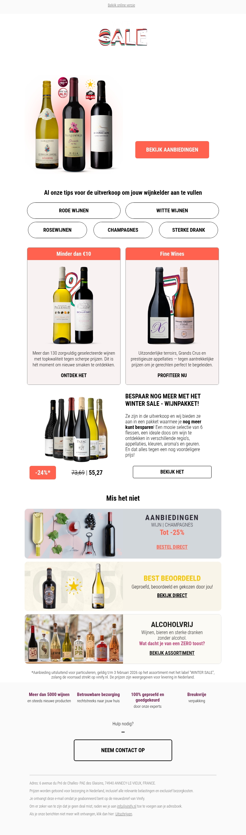Nieuw in de Winter Sale: extra wijnen toegevoegd ❄️ Nieuw in de Winter Sale: extra wijnen toegevoegd ❄️