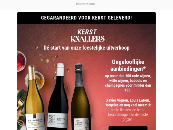 KERST KNALLERS: dé feestelijke uitverkoop is gestart!
