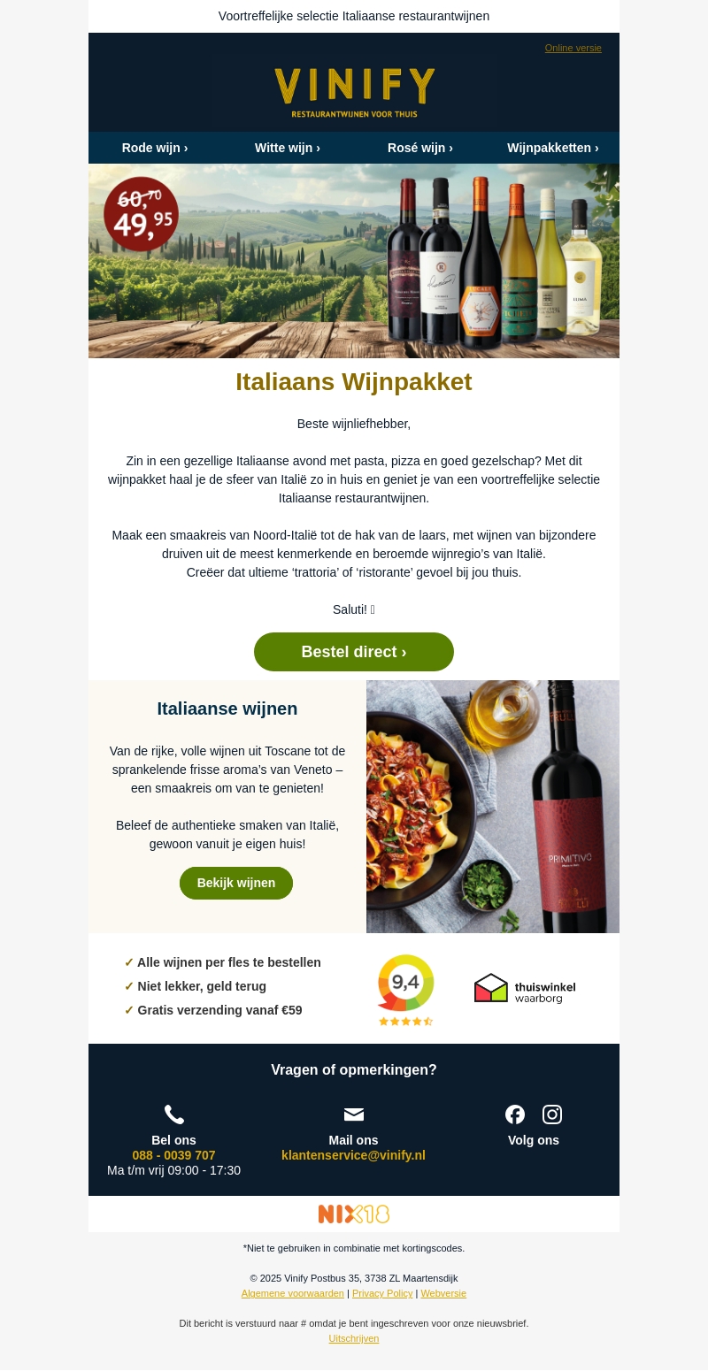 Zet Italië op tafel met dit Italiaanse wijnpakket Zet Italië op tafel met dit Italiaanse wijnpakket