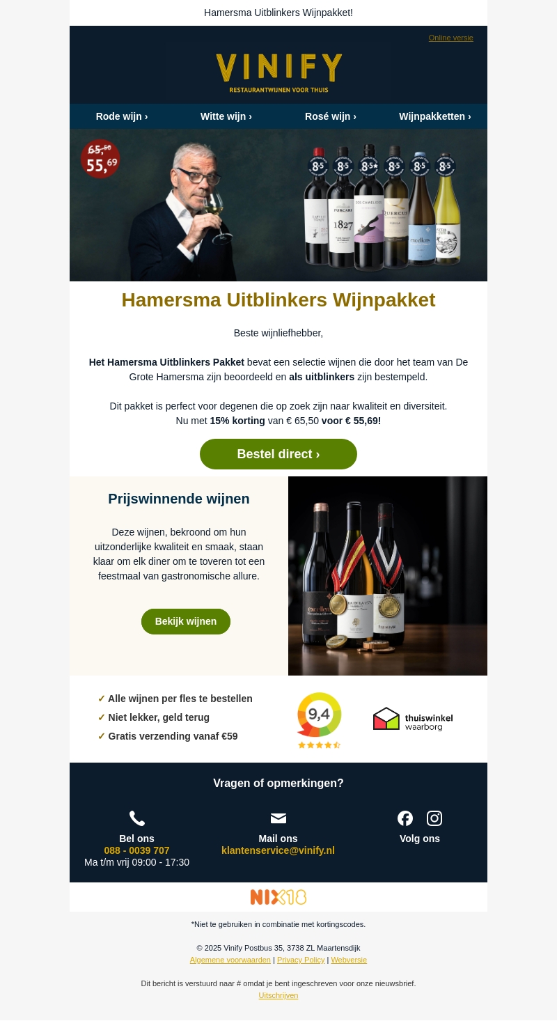 Topwijnen geselecteerd door Hamersma Topwijnen geselecteerd door Hamersma