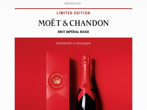 Limited Edition: Moët & Chandon Rouge - perfect voor de feestdagen 🍾