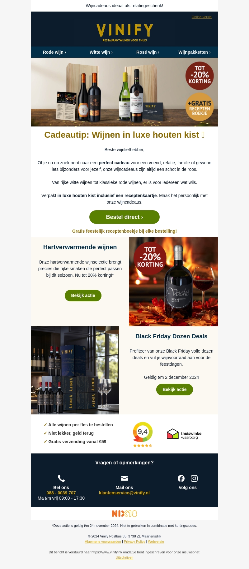 Cadeautip: Wijnen in luxe houten kist 🎁 Cadeautip: Wijnen in luxe houten kist 🎁