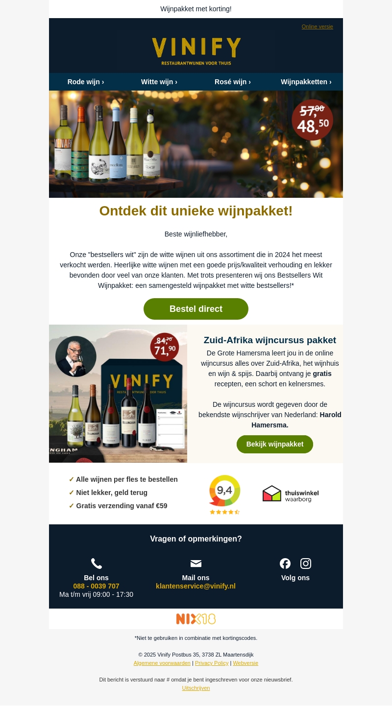 Onze best verkochte witte wijnen in één pakket! Onze best verkochte witte wijnen in één pakket!