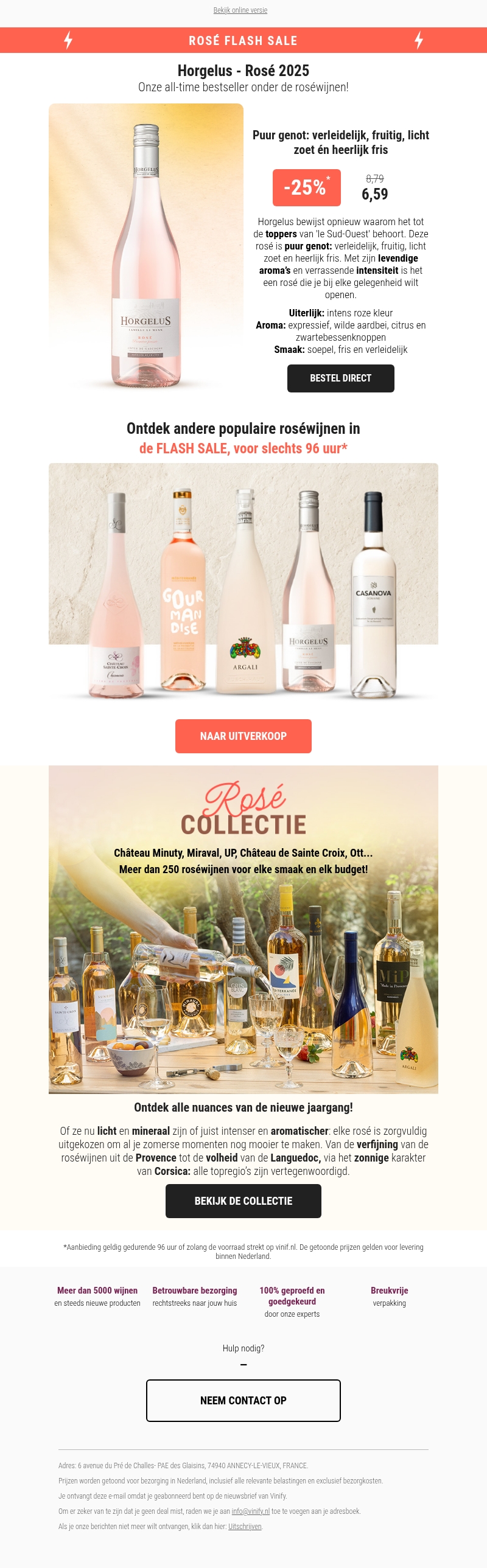 Rosé Flash Sale⚡Tot 25% korting op bestsellers roséwijnen 🌺 Rosé Flash Sale⚡Tot 25% korting op bestsellers roséwijnen 🌺