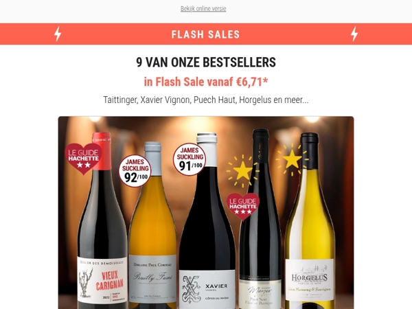 ⚡ Flash Sales Bestsellers: tot wel -25% korting