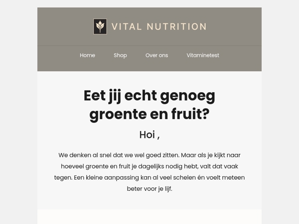 73% redt het niet… hoe zit dat bij jou? 🥕🍇