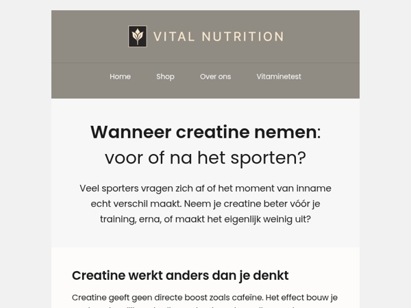 Creatine: voor of na je training? 🏋️