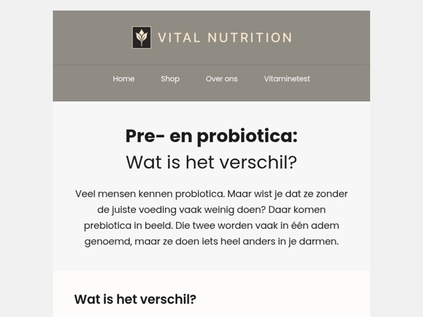 Pre- en probiotica: wat is het verschil?