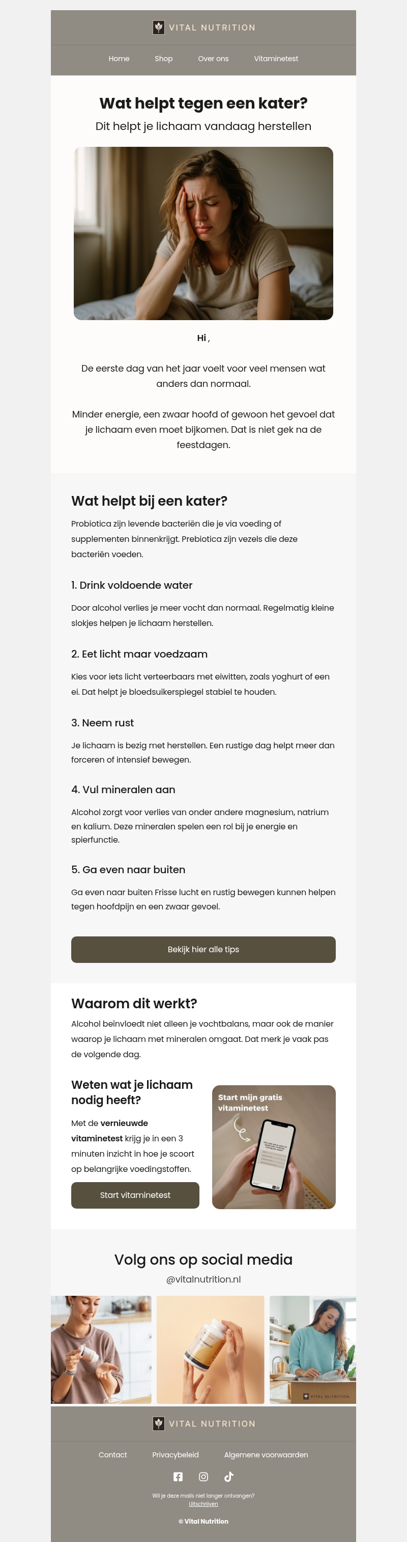 Kater? Zo kom je weer op gang ⚡ Kater? Zo kom je weer op gang ⚡