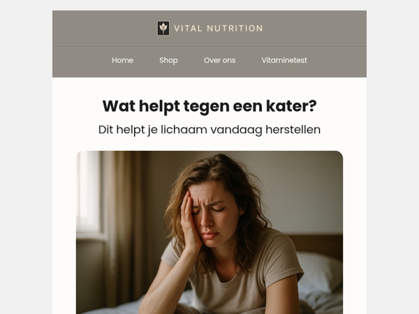 Kater? Zo kom je weer op gang ⚡