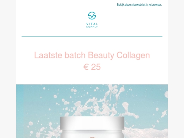 👉 Laatste weekend – Beauty Collagen € 25