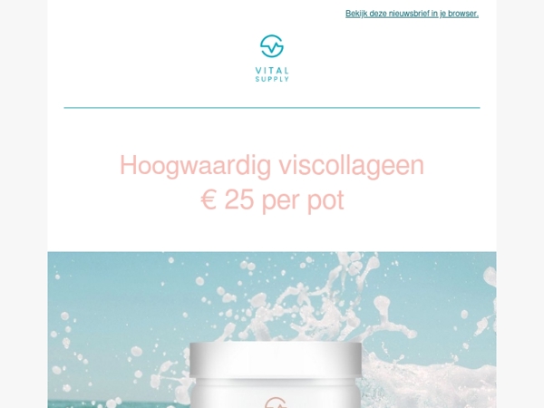 Tijdelijk: 40% voordeel op hoogwaardig viscollageen🐟
