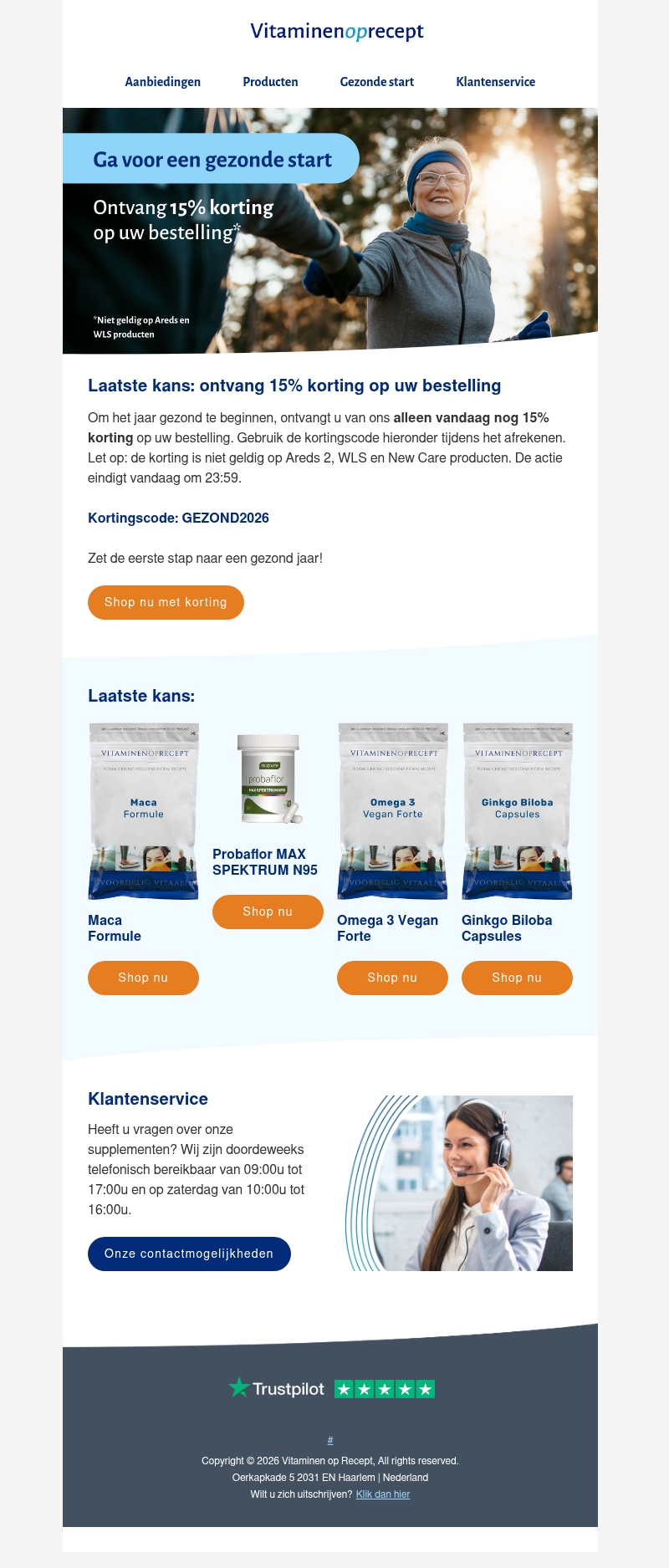 Laatste kans: ontvang 15% korting op uw bestelling Laatste kans: ontvang 15% korting op uw bestelling