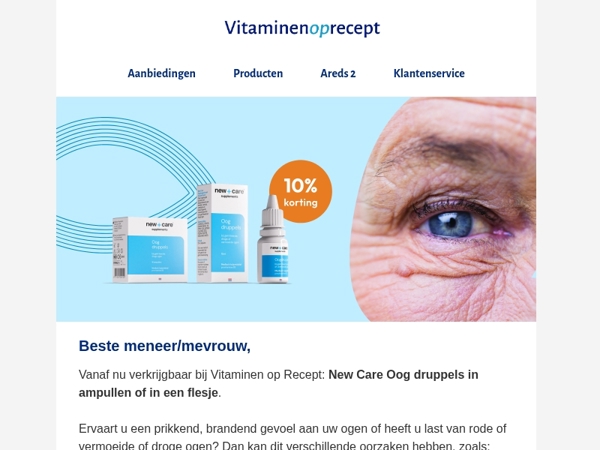 Nu verkrijgbaar: New Care Oog druppels