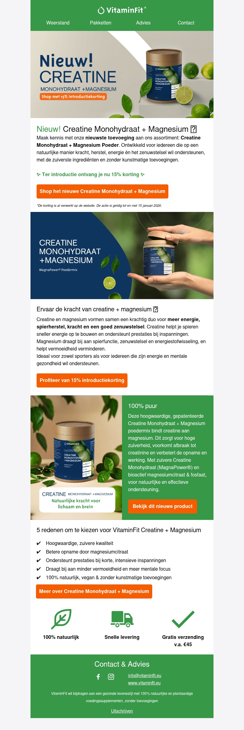Nieuw! π Creatine Monohydraat + Magnesium Nieuw! π Creatine Monohydraat + Magnesium