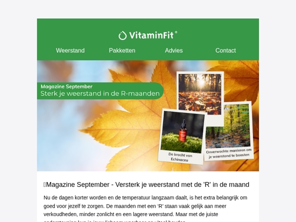 Magazine September - Sterk je weerstand 🍂