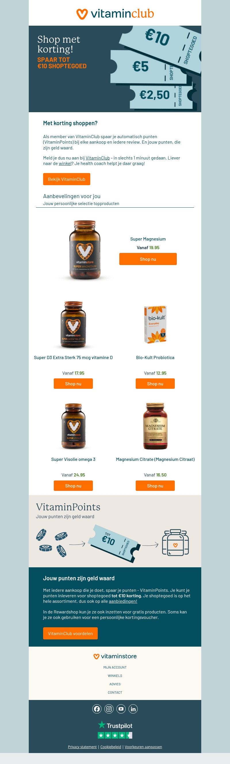 Spaar tot €10 korting, óók op alle acties! Spaar tot €10 korting, óók op alle acties!