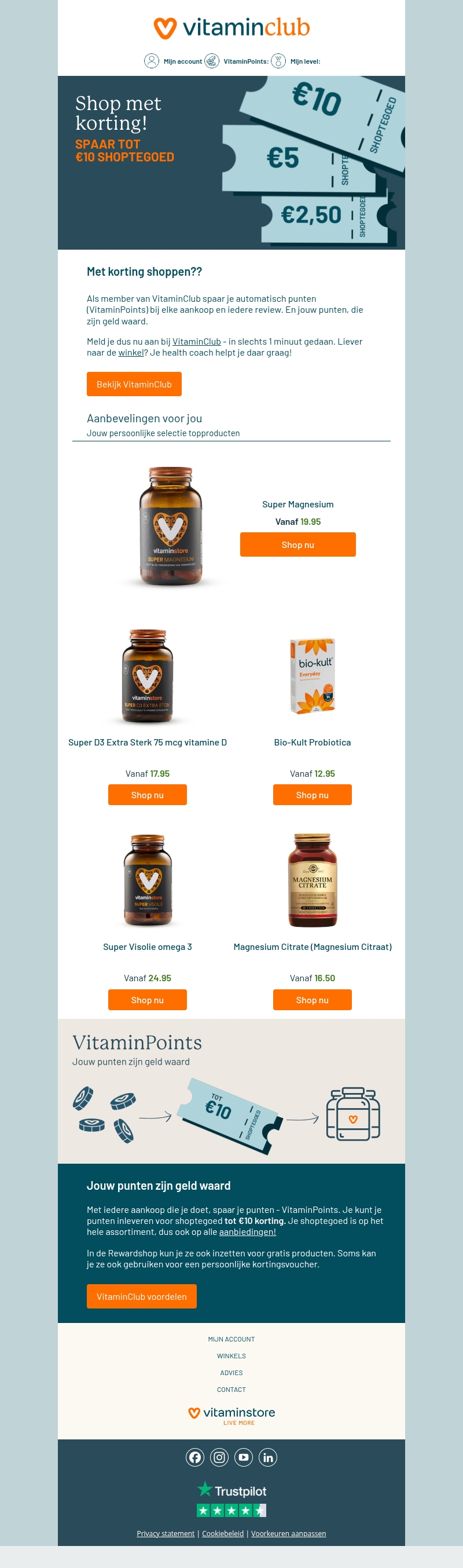Spaar tot €10 korting, óók op alle acties! Spaar tot €10 korting, óók op alle acties!
