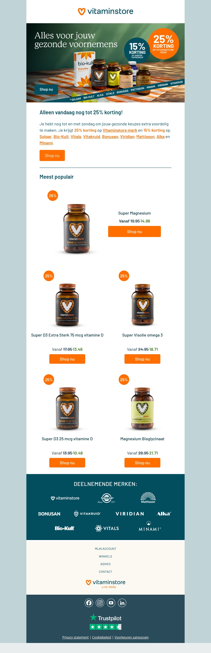Shop nu online voor jouw gezonde start! Shop nu online voor jouw gezonde start!