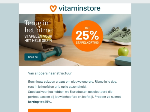 Klaar voor een nieuwe routine?