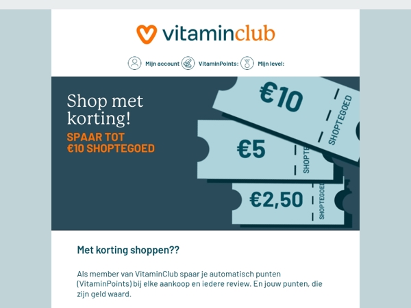 Spaar tot €10 korting, óók op alle acties!
