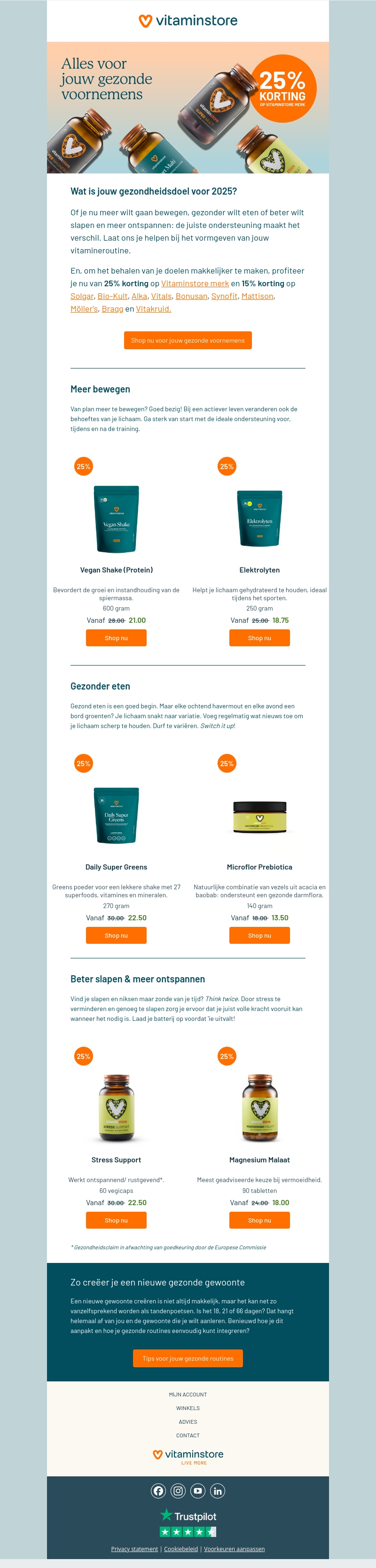 Behaal jouw gezondheidsdoel met Vitaminstore! Behaal jouw gezondheidsdoel met Vitaminstore!