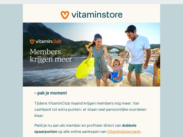 Pak je VitaminClub voordeel nu!