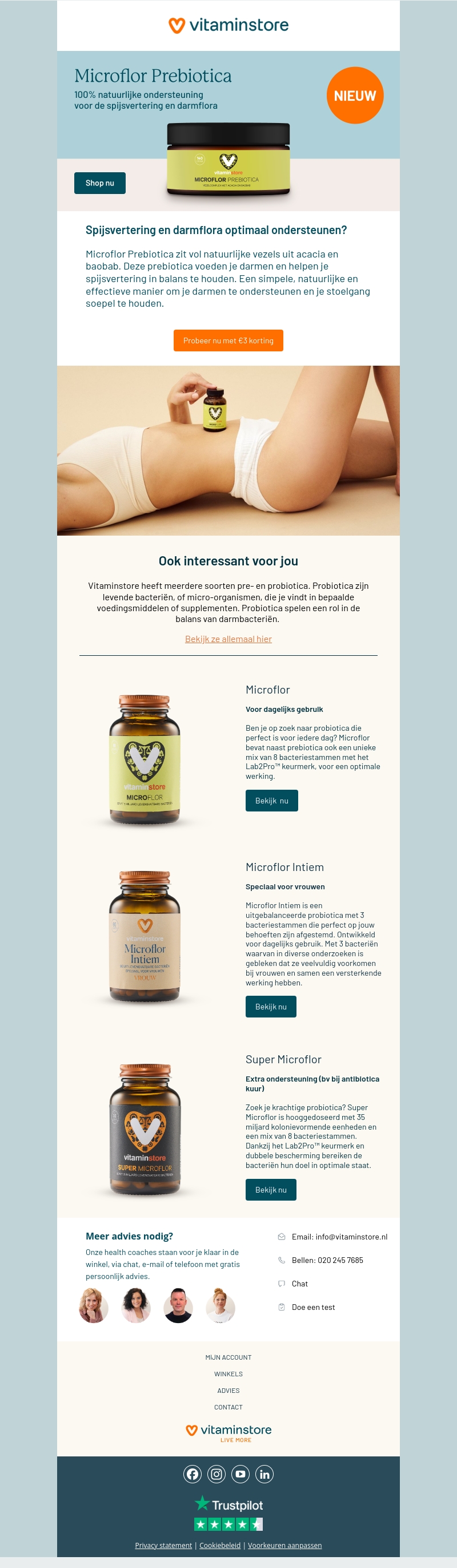 Nieuw! Microflor Prebiotica Nieuw! Microflor Prebiotica