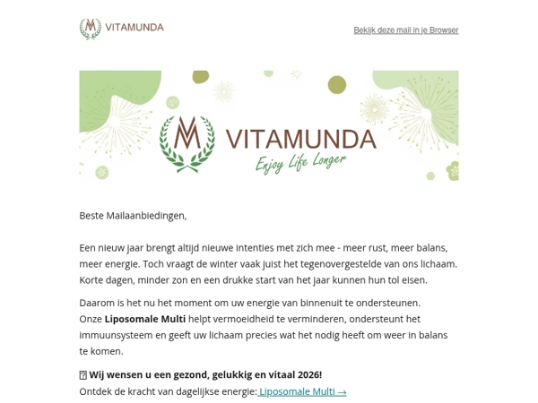 De beste wensen voor een gezond en energiek 2026 ✨