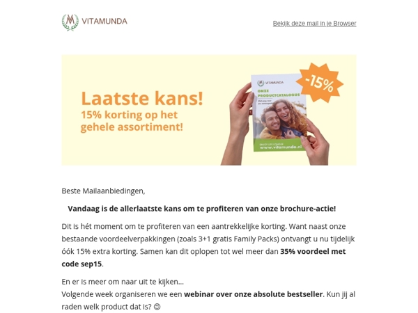 ⏳ Last call: Alleen vandaag nog korting