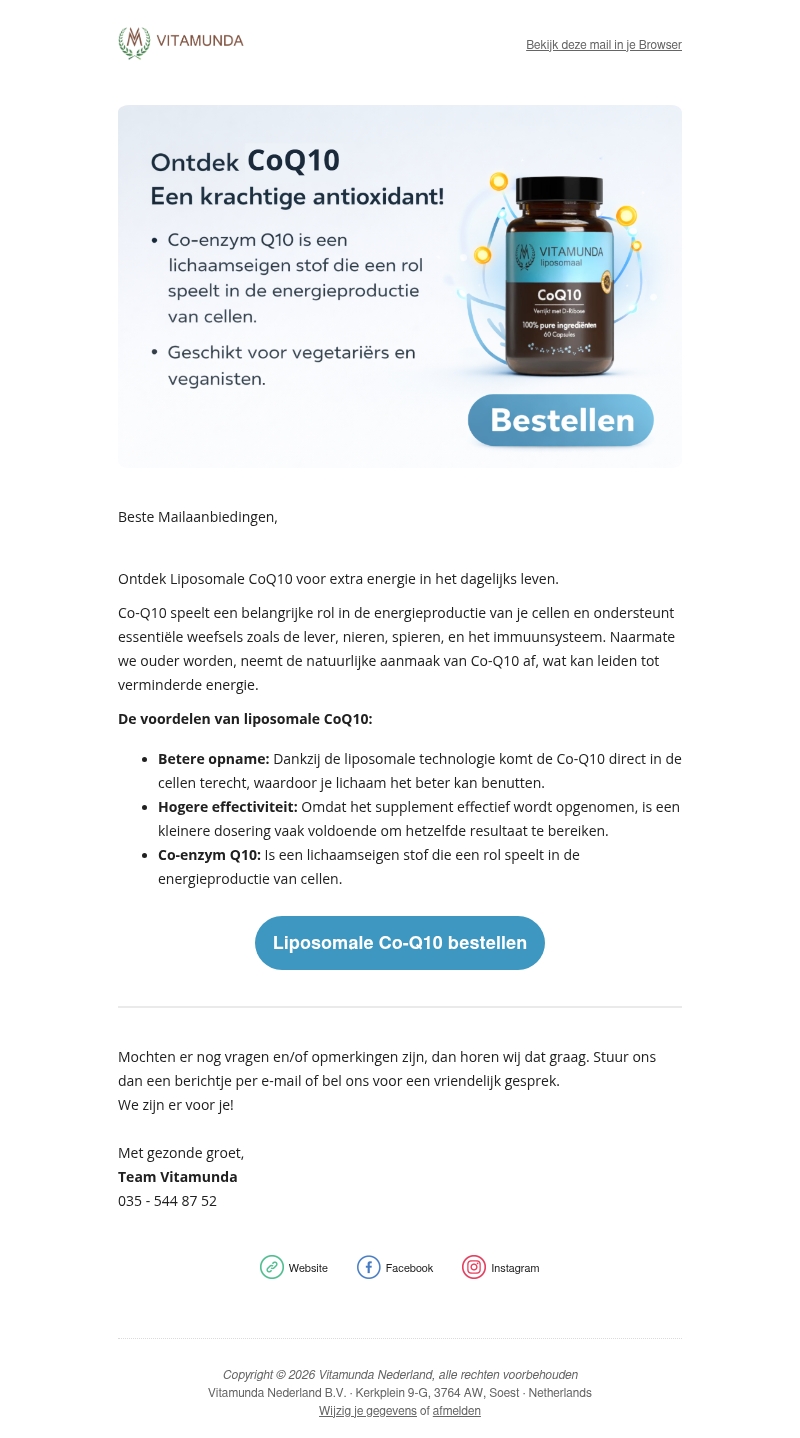 🌿Boost je energieniveau: Liposomale CoQ10🌿 🌿Boost je energieniveau: Liposomale CoQ10🌿