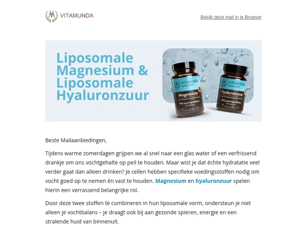 💧 Hydratatie begint van binnenuit – wist je dit al?