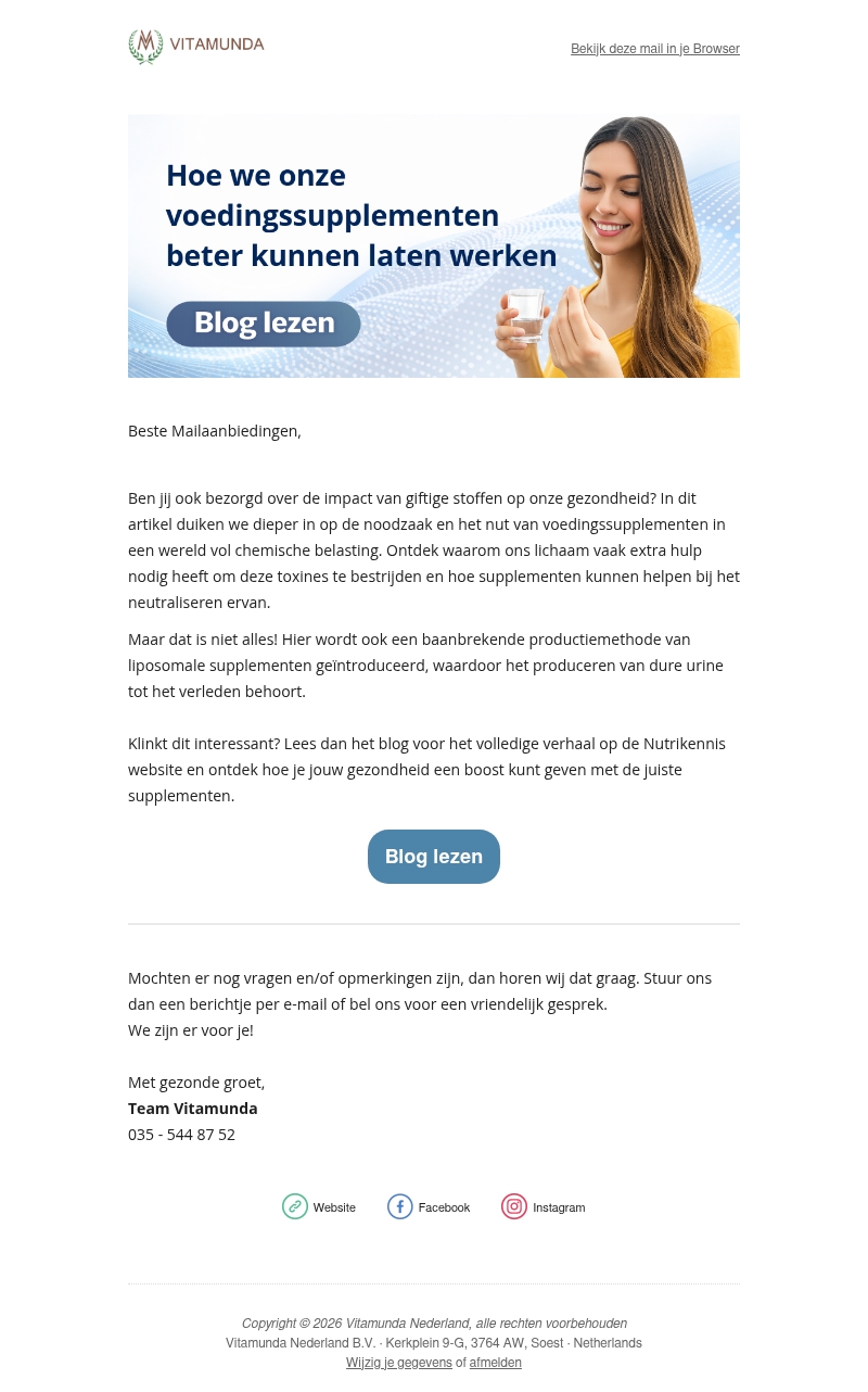 Blog: Hoe kunnen we supplementen beter laten werken? Blog: Hoe kunnen we supplementen beter laten werken?