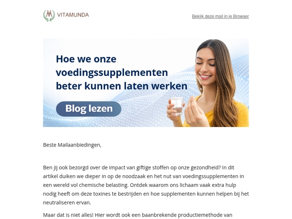 Blog: Hoe kunnen we supplementen beter laten werken?