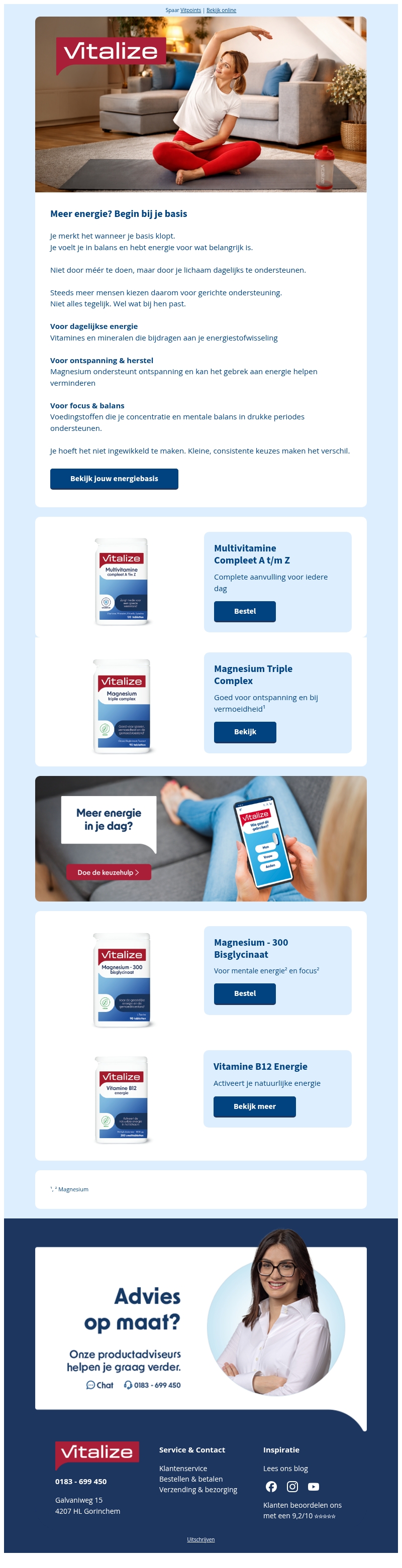 Meer energie? Begin bij je basis Meer energie? Begin bij je basis