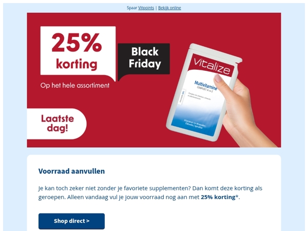 🖤 Alleen vandaag nog: 25% korting!