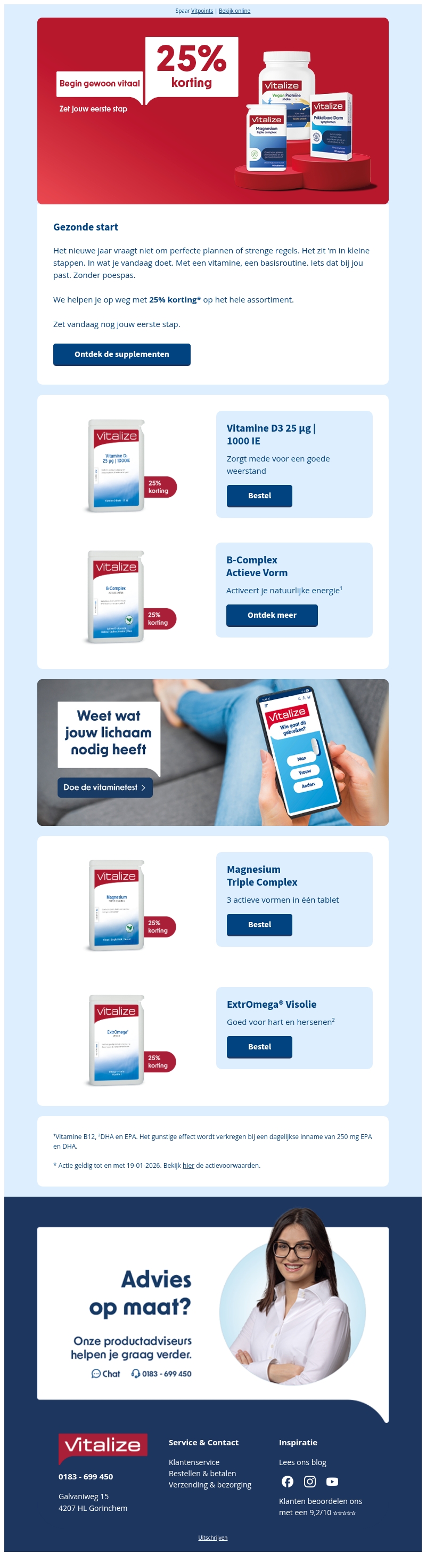 Begin gewoon vitaal – 25% korting Begin gewoon vitaal – 25% korting