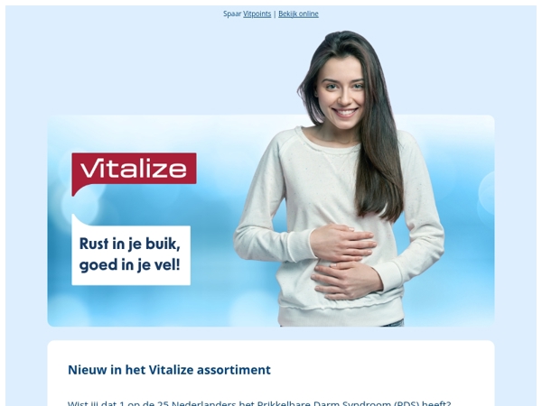 Nieuw: Vitalize Prikkelbare Darm Symptomen