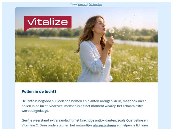 Pollen in de lucht?