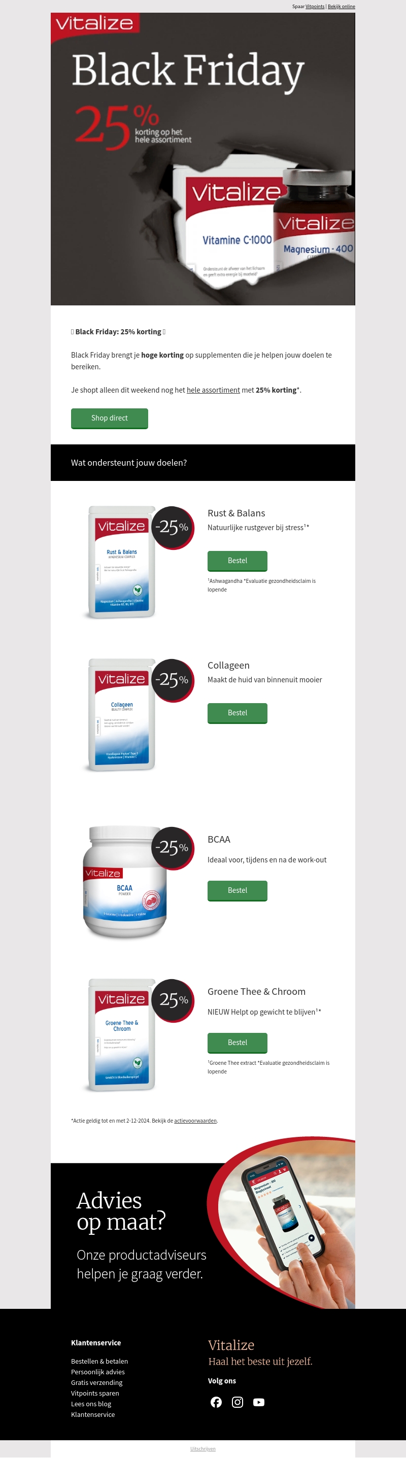 Black Friday ๐ค 25% korting Black Friday ๐ค 25% korting