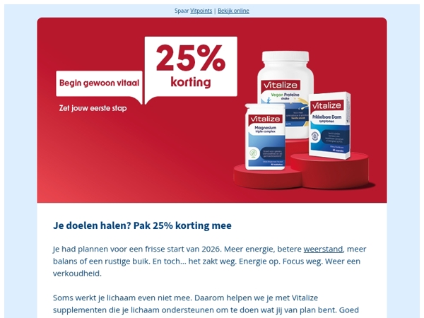Je doelen halen? Pak 25% korting mee