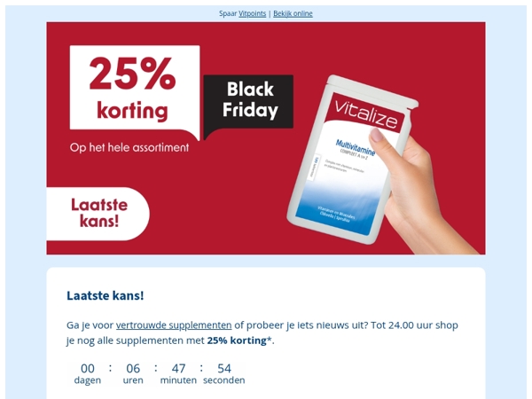 🔥 Laatste uren: 25% korting 🖤