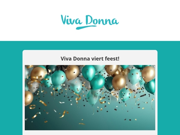 Viva Donna is jarig, dus we gaan trakteren!