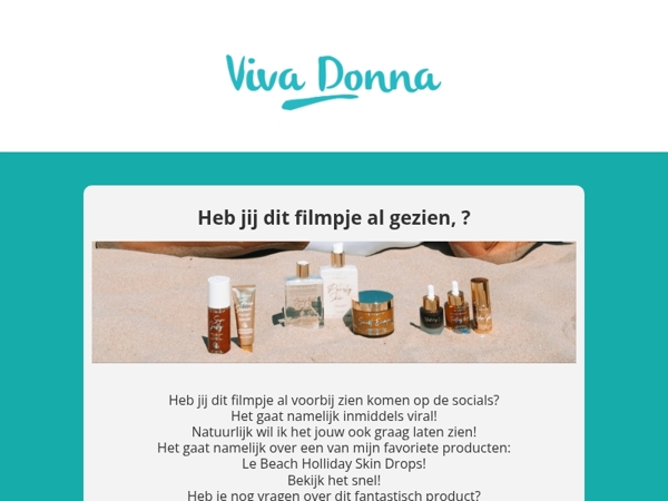 Heb jij dit filmpje van Viva Donna al gezien!